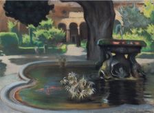 The Courtyard with the Fountain , 1924