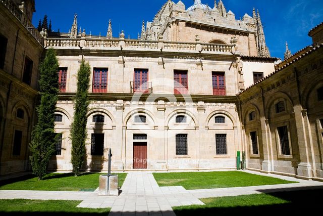 The courtyard of the Old Cathedral, Salamanca, Spain, 2007. Creator: Samuel Magal.