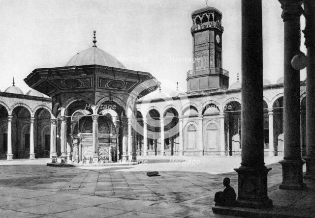 The courtyard of the Mosque of Muhammad Ali at the Saladin Citadel, Cairo, Egypt, c1920s. Artist: Unknown