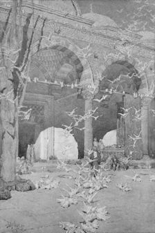 The Courtyard of the Pigeon's Mosque 1913