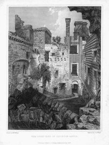 The Courtyard of Crichton Castle c1847. Creator: George Winter