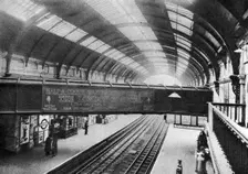 The course of the Westbourne Aqueduct over Sloane Square Station, London, 1926-1927