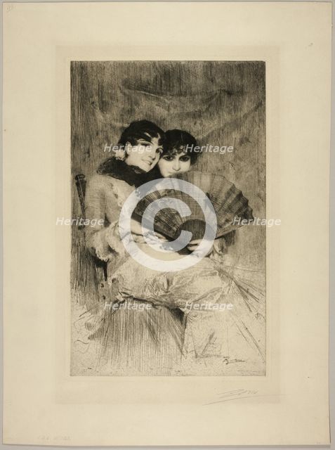 The Cousins, 1883. Creator: Anders Leonard Zorn.