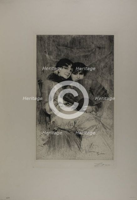 The Cousins, 1883. Creator: Anders Leonard Zorn.