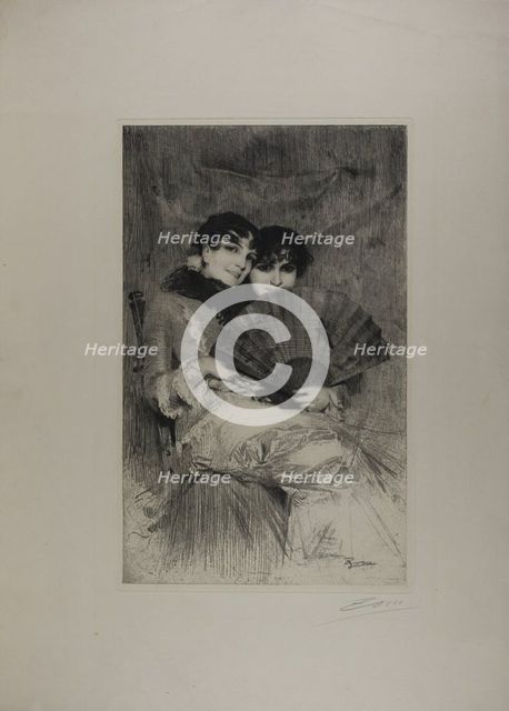 The Cousins, 1883. Creator: Anders Leonard Zorn.