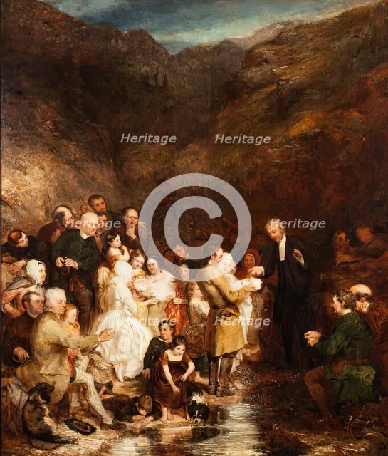 The Covenanter's Baptism, 1831. Creator: George Harvey.