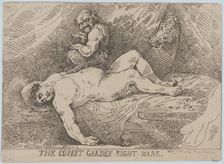 The Covent Garden Night Mare, April 20, 1784., April 20, 1784. Creator: Thomas Rowlandson
