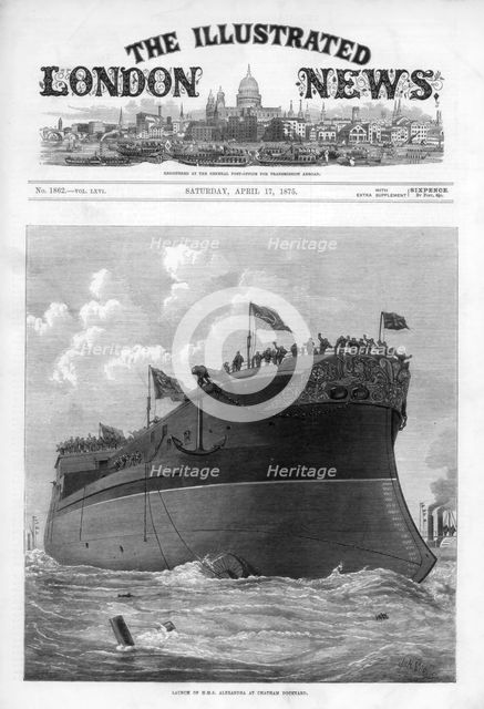 The cover of "The Illustrated London News", 17th April 1875. Creator: Josiah Robert Wells.