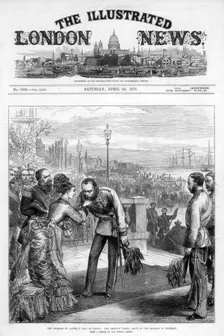 The cover of The Illustrated London News, 24th April 1875