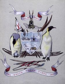 The cover of The South Polar Times, 1911. Creator: Unknown