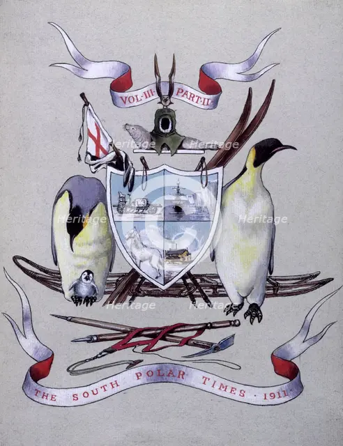 The cover of The South Polar Times, 1911. Creator: Unknown.
