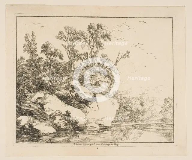 The Covered Rocks, 1640. Creator: Laurent de la Hyre.
