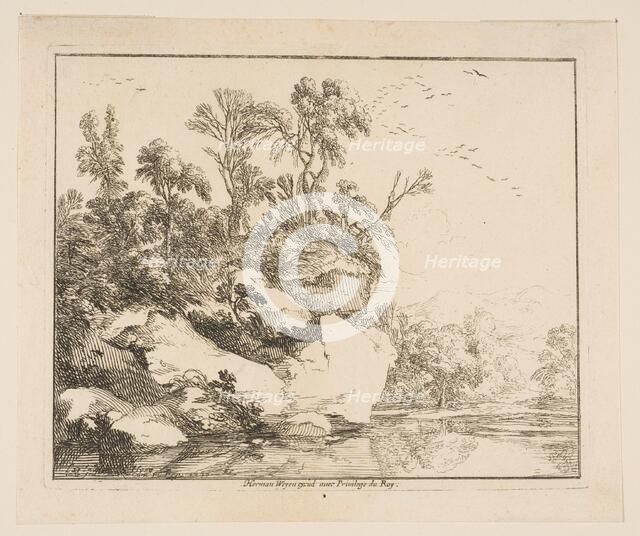 The Covered Rocks, 1640. Creator: Laurent de la Hyre.