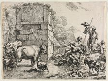 The Cow Drinking. Creator: Nicolaes Berchem (Dutch, 1620-1683)