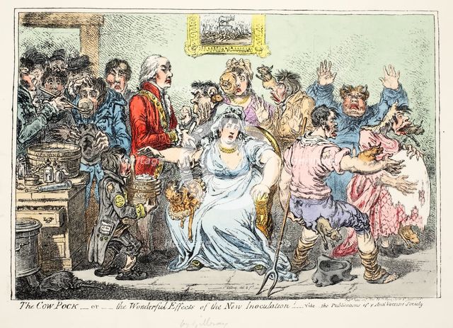 The Cow Pock or Wonderful Effects of the New Innoculation! …, 1809.