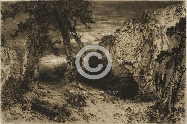 The Coyote - Arizona, 1880. Creator: Thomas Moran.