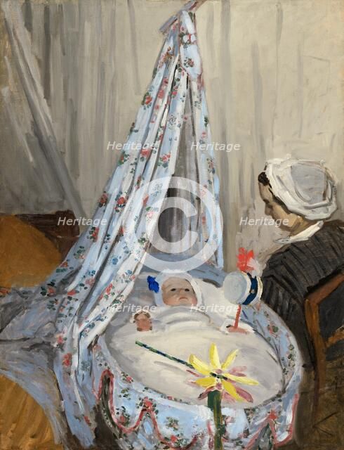 The Cradle - Camille with the Artist's Son Jean, 1867. Creator: Claude Monet.