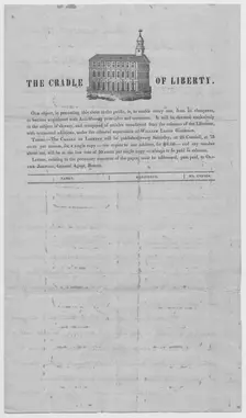 The Cradle of Liberty, 1839. Creator: Unknown