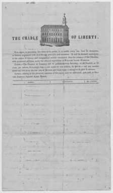 The Cradle of Liberty, 1839. Creator: Unknown
