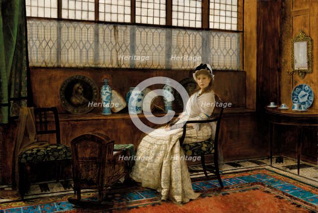 The Cradle Song, 1878. Creator: Grimshaw, John Atkinson (1836-1893).