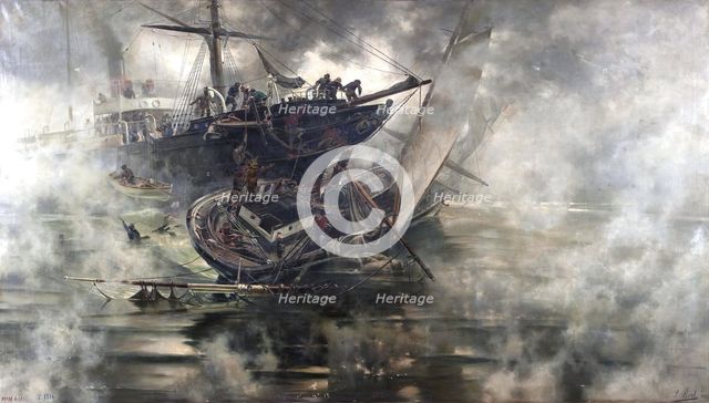 The Crash, 1892. Creator: Salvador Abril y Blasco.