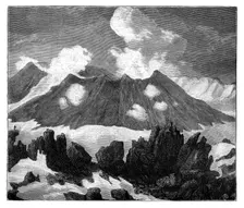 The crater of the volcano Hekla, Iceland, c1890
