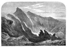 The Crater of Mount Etna - from a drawing by S. Read, 1860. Creator: Mason Jackson