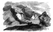 The Crater of Mount Etna in 1809 - from a sketch by Signor Gimmellaro, 1858. Creator: Unknown