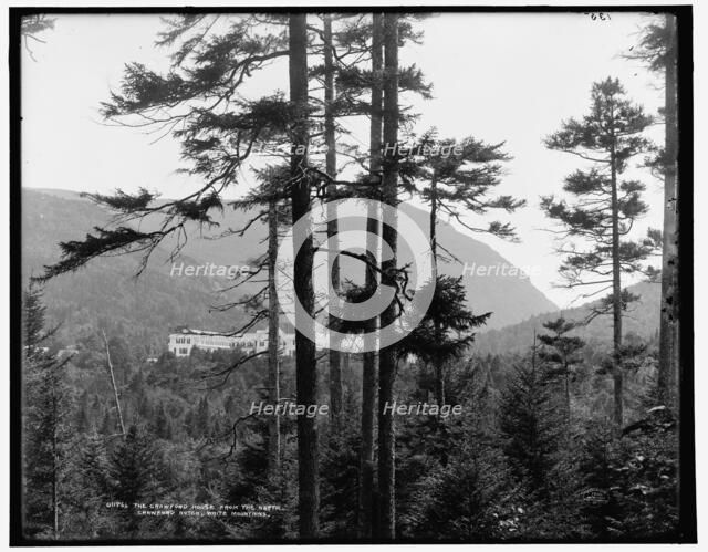 The Crawford House from the north, Crawford Notch, White Mountains, c1900. Creator: Unknown.