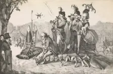 The Crayfish at Longchamps, 1822., 1822. Creator: Eugene Delacroix