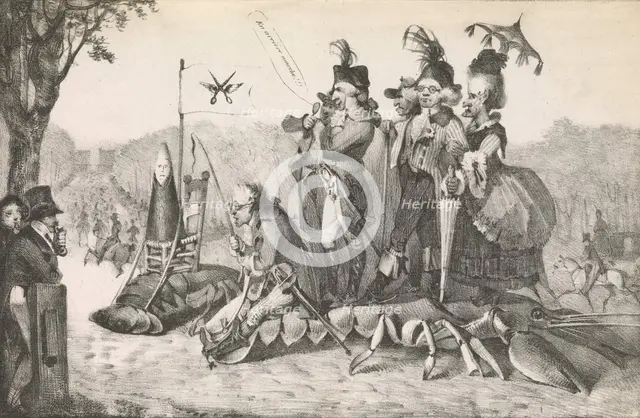 The Crayfish at Longchamps, 1822., 1822. Creator: Eugene Delacroix.
