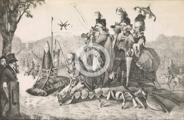 The Crayfish at Longchamps, 1822., 1822. Creator: Eugene Delacroix.