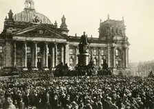 The creation of a new German republic, Reichstag, Berlin, 9 November 1918, (c1920). Creator: Unknown