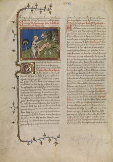 The Creation of Adam, about 1360-1370. Creator: Master of Jean de Mandeville