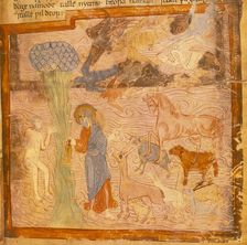 The Creation of Adam, second quarter of the 11th century. Creator: Unknown