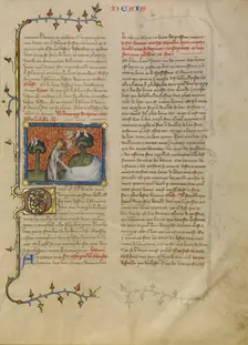 The Creation of Birds and Fishes, about 1360-1370. Creator: Master of Jean de Mandeville