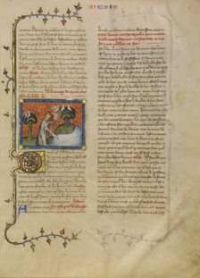 The Creation of Birds and Fishes, about 1360-1370. Creator: Master of Jean de Mandeville