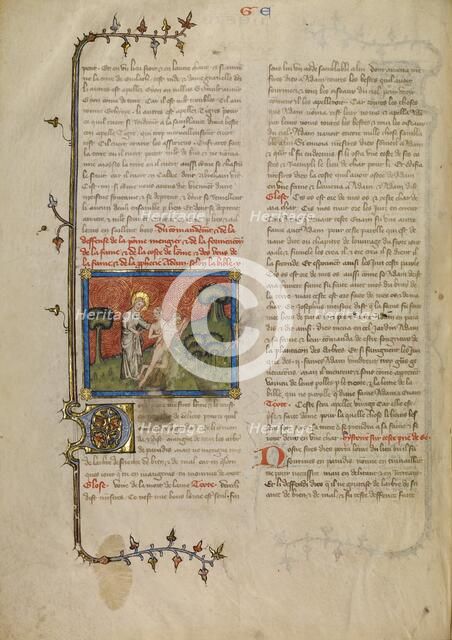 The Creation of Eve, about 1360-1370. Creator: Master of Jean de Mandeville.