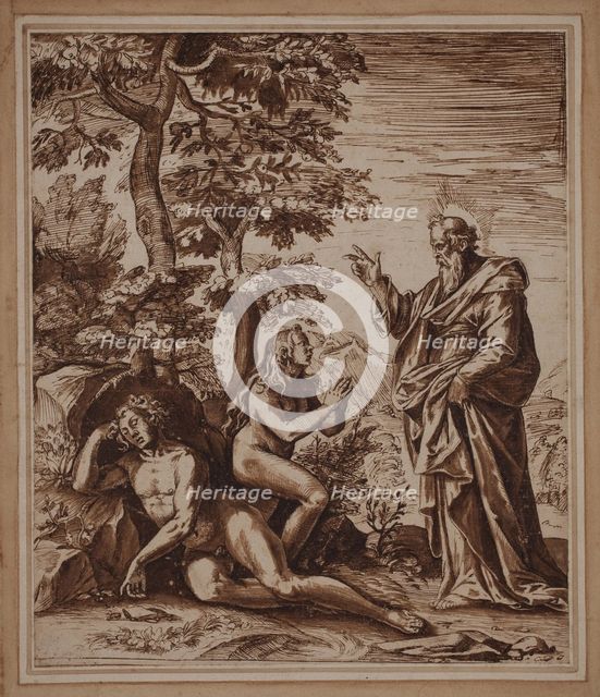 The Creation of Eve, between late 16th and mid-17th century. Creator: Giovanni Lanfranco.