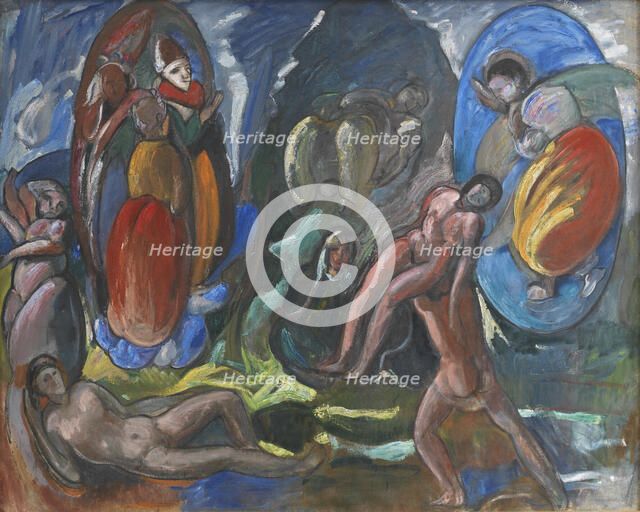 The Creation of Eve. Composition. Opus II, 1915. Creator: Jens Adolf Emil Jerichau.