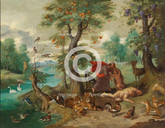 The Creation of Eve. Creator: Brueghel, Jan, the Younger (1601-1678).