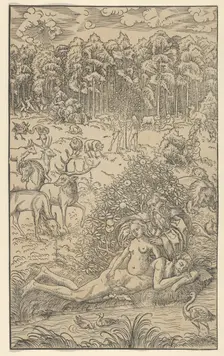 The Creation of Eve. Creators: Lucas Cranach the Younger, Workshop of Lucas Cranach the Younger