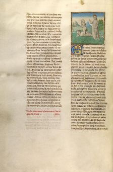 The Creation of Eve; Miroir Historial, about 1475. Creator: Unknown