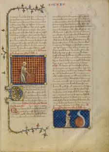 The Creation of the World: The Creation of the Heavens; Creation Scenes, about 1360-1370. Creator: Master of Jean de Mandeville