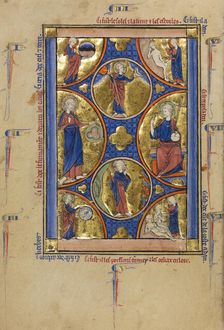 The Creation of the World; Wenceslaus Psalter, about 1250-1260. Creator: Unknown