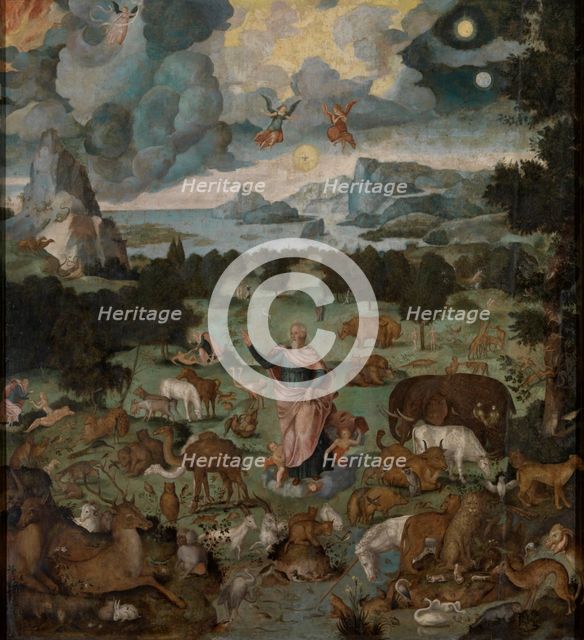 The Creation of the World and the Garden of Eden, 1560. Creator: Anon.