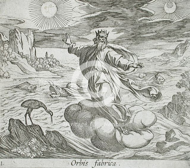 The Creation of the World, published 1606. Creators: Antonio Tempesta, Wilhelm Janson.