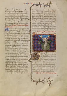 The Creation of the Sun and the Moon, about 1360-1370. Creator: Master of Jean de Mandeville