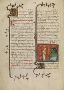 The Creation of Water and Land, about 1360-1370. Creator: Master of Jean de Mandeville