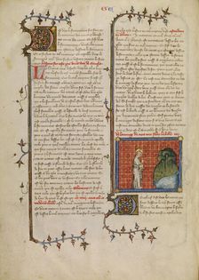 The Creation of Water and Land, about 1360-1370. Creator: Master of Jean de Mandeville